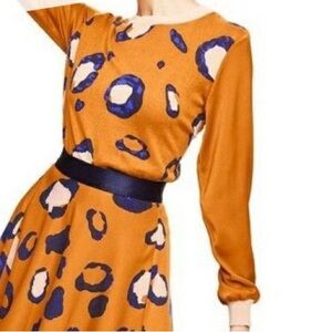 3.1 Phillip Lim for Target leopard print long-sleeve crewneck sweater orange S